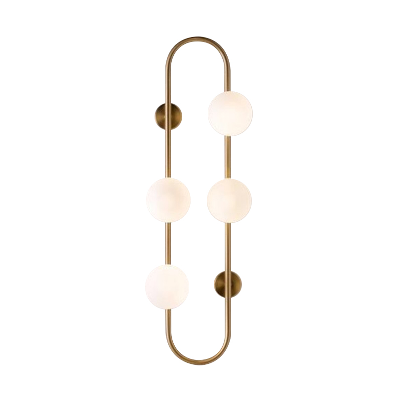 Бра HOOP WALL Lamp Gold 4 Золотой Белый в Брянске | Loft Concept 