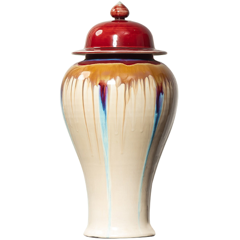 Ваза Beige Colored Rainbow Vase Красный Бежевый Мульти Ваза Beige Colored Rainbow Vase Красный Бежевый Мульти в Брянске | Loft Concept