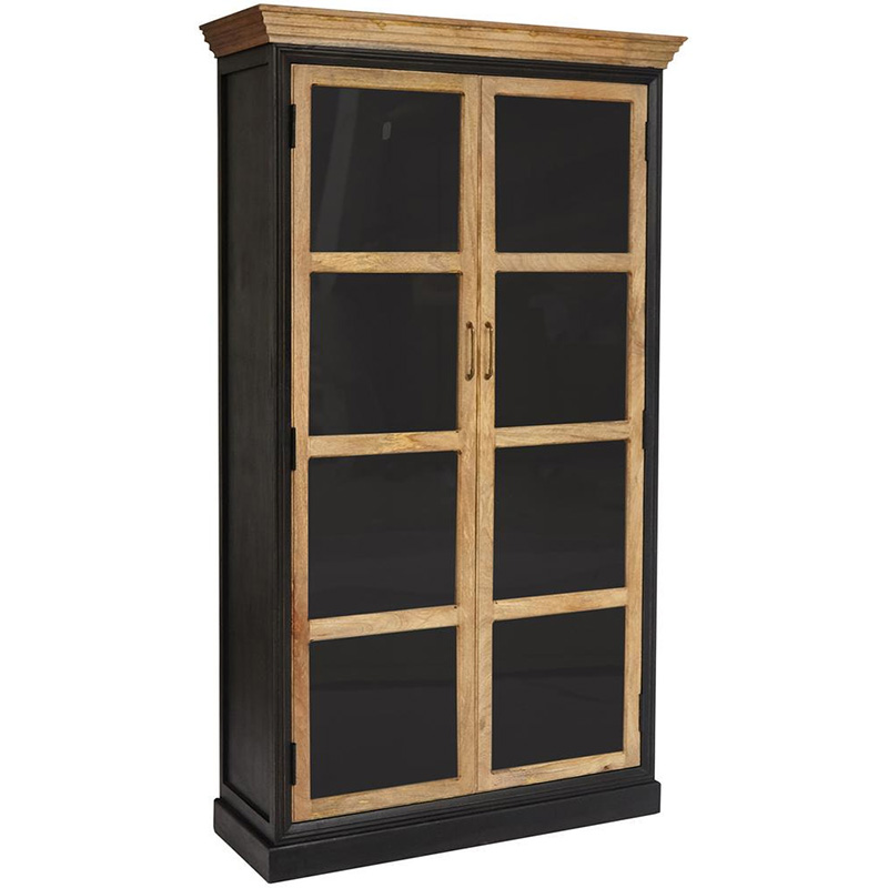Шкаф книжный Provence Sylvie cupboard Черный Древесина Шкаф книжный Provence Sylvie cupboard Черный Древесина в Брянске | Loft Concept