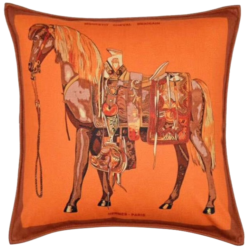 Декоративная подушка Hermes Horse 111 Декоративная подушка Hermes Horse 111 в Брянске | Loft Concept