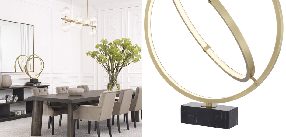 Настольная лампа Eichholtz Table Lamp Cassini Настольная лампа Eichholtz Table Lamp Cassini - Loft-Concept в Брянске
