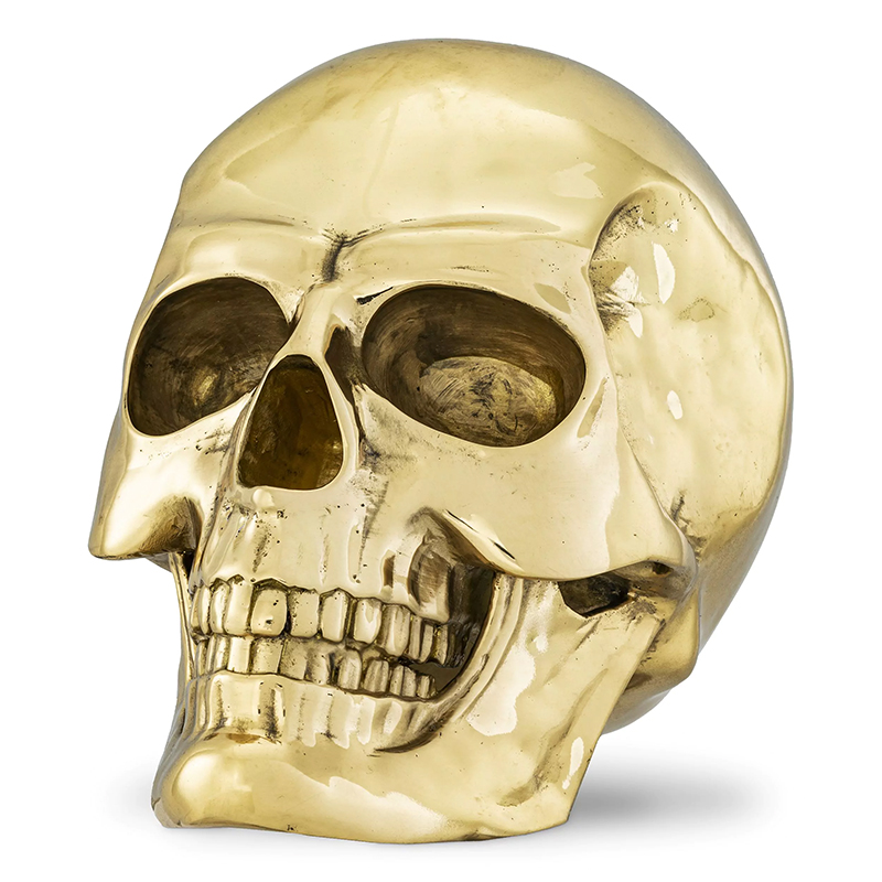 Статуэтка Philipp Plein Gold Skull Element Золотой в Брянске | Loft Concept 