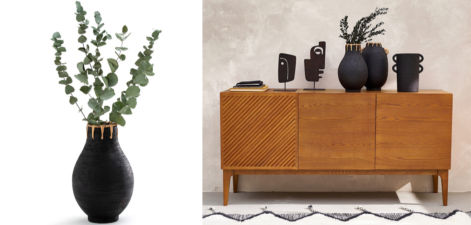 Ваза Ceramic Vase & Rattan D20 Ваза Ceramic Vase & Rattan D20 - Loft-Concept в Брянске