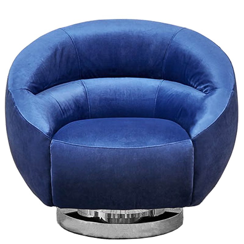 Кресло Bombalu Armchair Синий Хром Кресло Bombalu Armchair Синий Хром в Брянске | Loft Concept