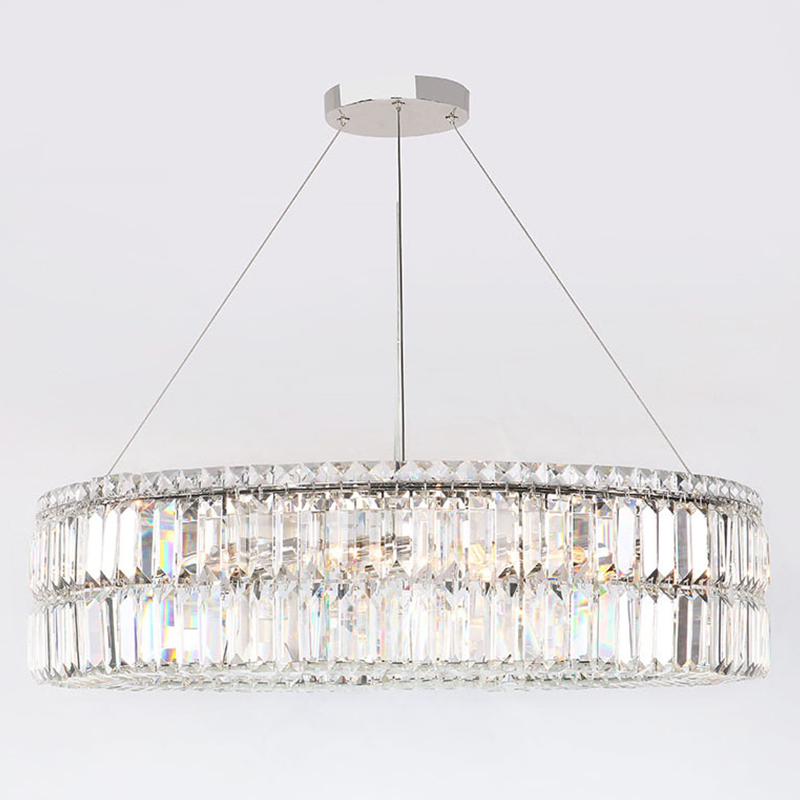 Люстра Darleen Crystal Nickel Chandelier 17 Никель Прозрачный (Transparent) Люстра Darleen Crystal Nickel Chandelier 17 Никель Прозрачный (Transparent) в Брянске | Loft Concept