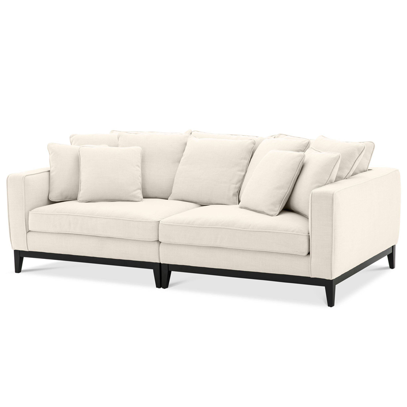 Диван Eichholtz Sofa Principe Бежевый Черный Диван Eichholtz Sofa Principe Бежевый Черный в Брянске | Loft Concept