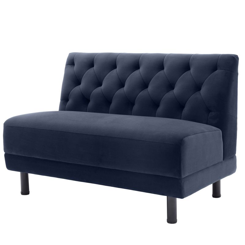 Диван Eichholtz Sofa Rochdale I Сапфирово-синий Черный в Брянске | Loft Concept 