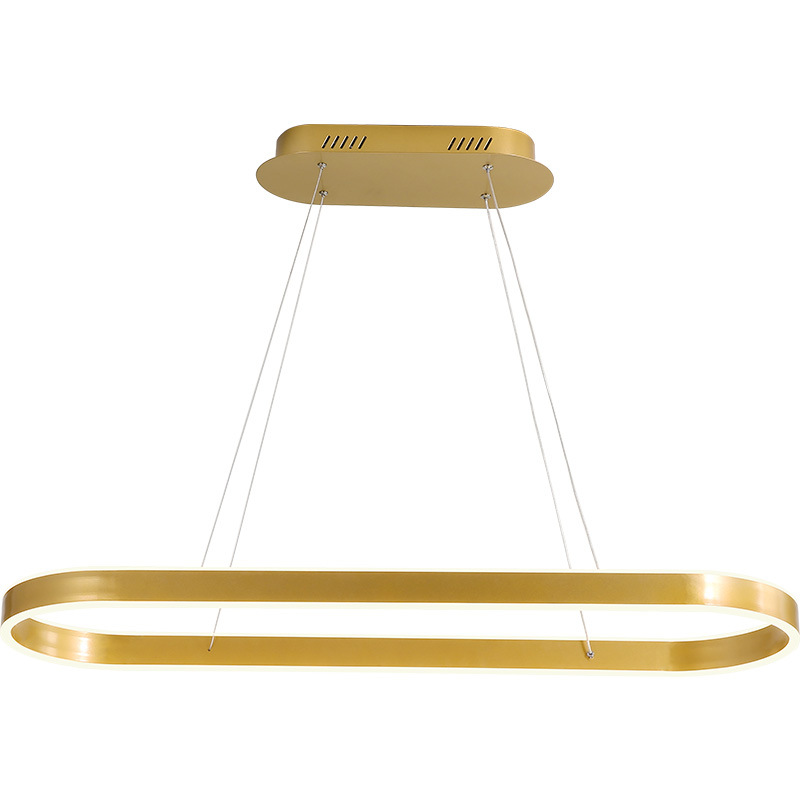 Люстра Ribbon Oval Chandelier Золотой Люстра Ribbon Oval Chandelier Золотой в Брянске | Loft Concept