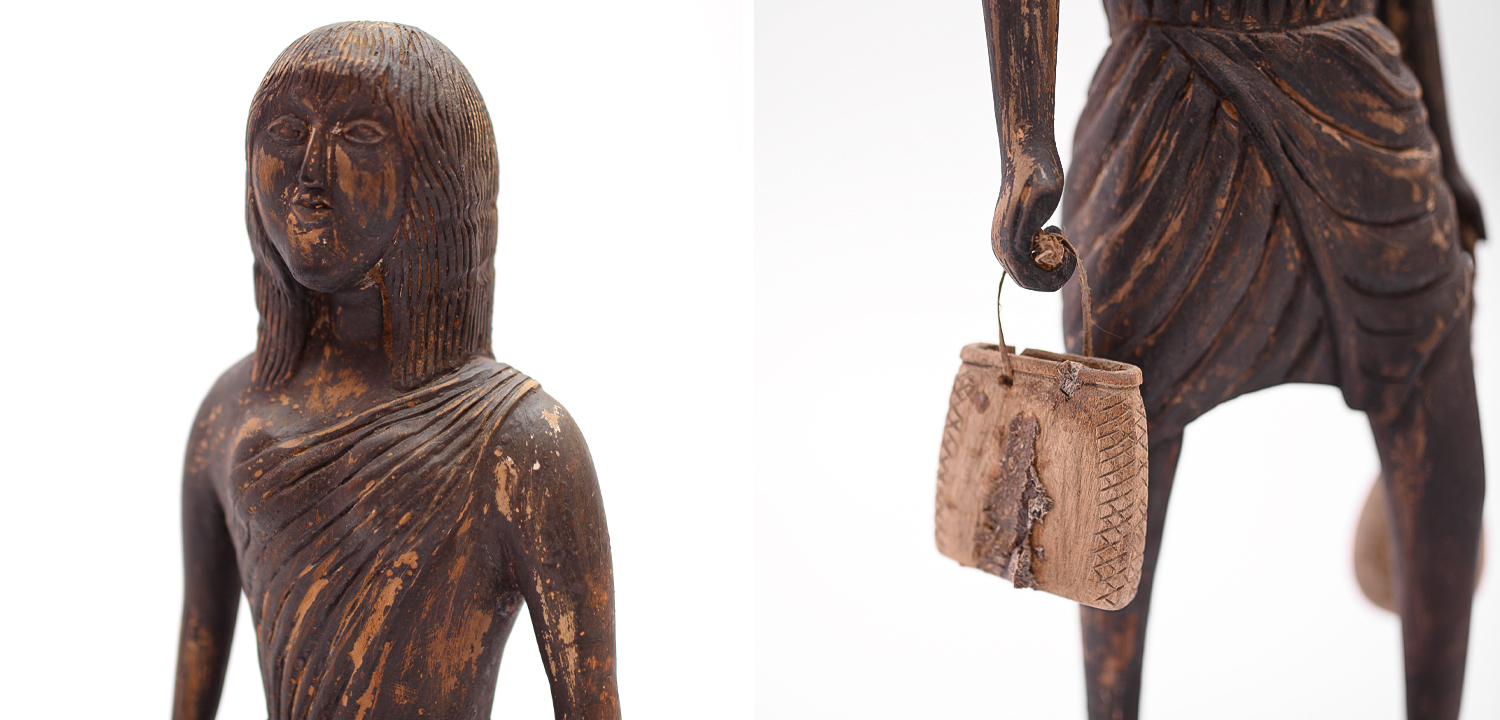 Комплект антикварных статуэток "Туземцы" Шри-Ланка - фото №1