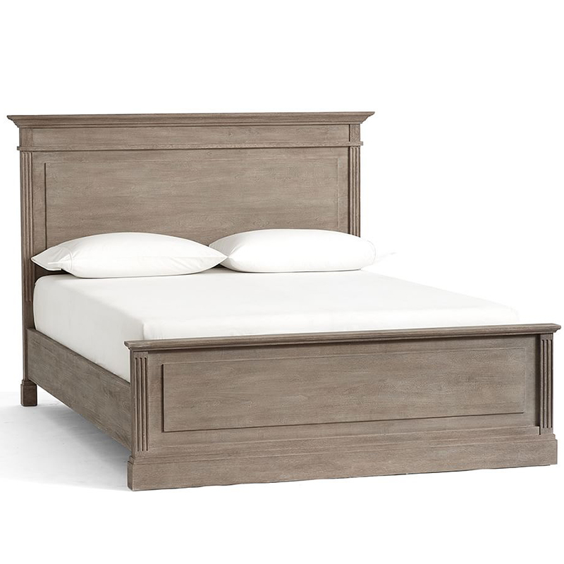 Кровать Benjamin Bed Белый Бежево-серый Кровать Benjamin Bed Белый Бежево-серый в Брянске | Loft Concept