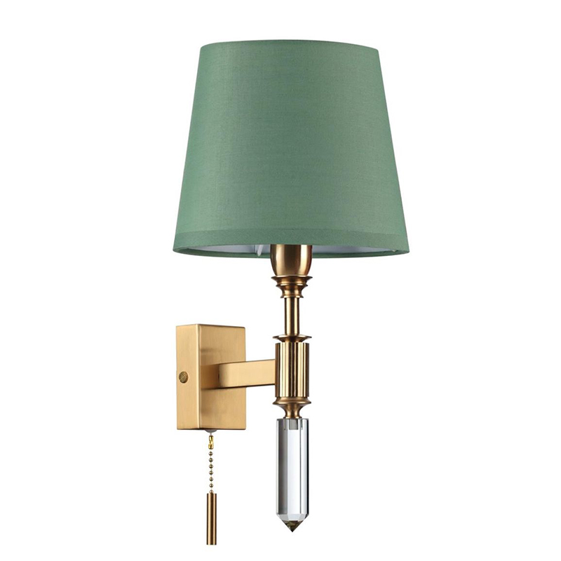 Бра Ramona Green Wall Lamp Бронза Зеленый Бра Ramona Green Wall Lamp Бронза Зеленый в Брянске | Loft Concept