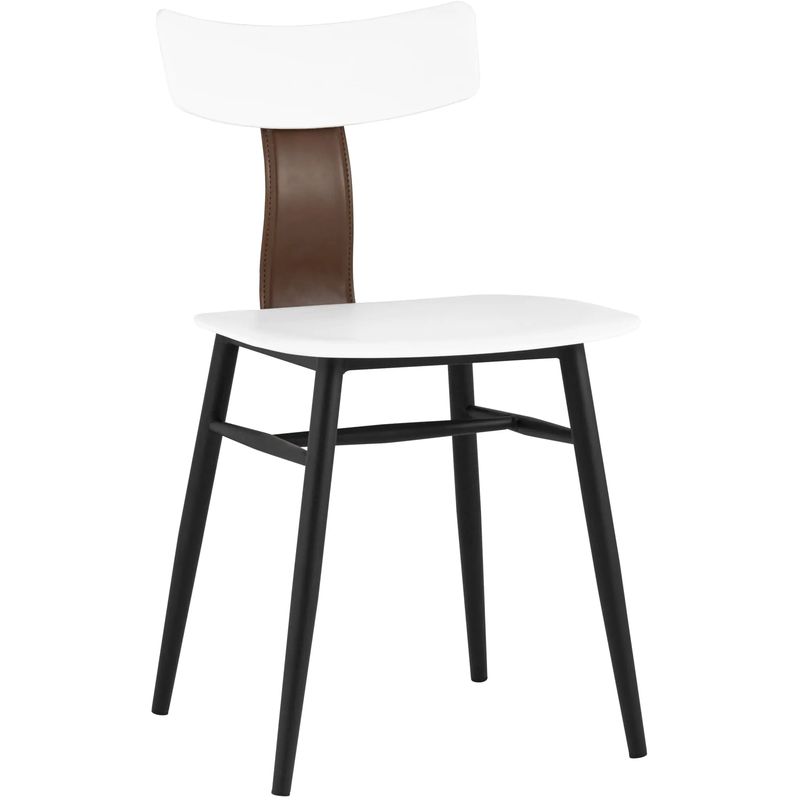 Стул ANT White Eco-Leather Белый Коричневый Черный Стул ANT White Eco-Leather Белый Коричневый Черный в Брянске | Loft Concept