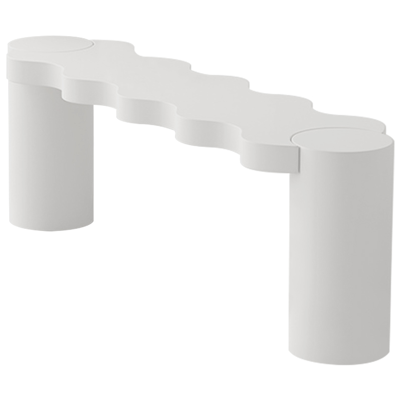 Кофейный стол Safaa Curved Coffee Table Бежевый Белый Кофейный стол Safaa Curved Coffee Table Бежевый Белый в Брянске | Loft Concept