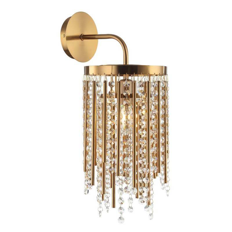 Бра Crystal Wind Chimes Bronze Wall Lamp Бронза Прозрачный Бра Crystal Wind Chimes Bronze Wall Lamp Бронза Прозрачный в Брянске | Loft Concept
