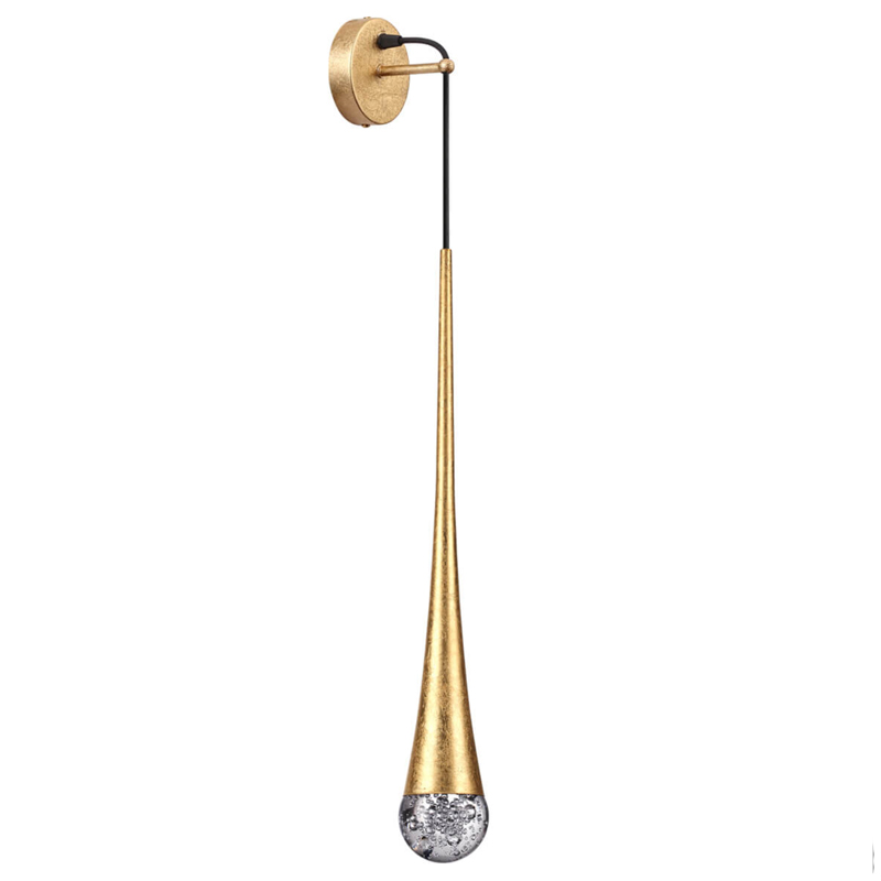 Бра Golden Drop Lamp Золотой Прозрачное Стекло Бра Golden Drop Lamp Золотой Прозрачное Стекло в Брянске | Loft Concept
