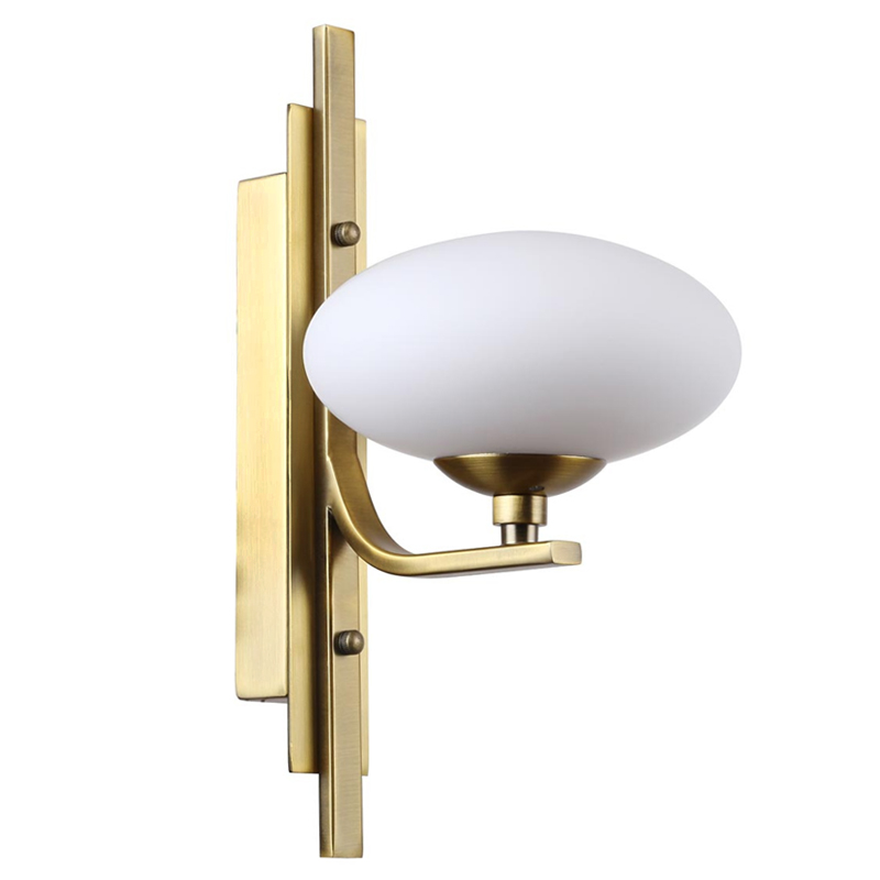 Oval Balls Mushrooms Wall Lamp Brass Латунь Прозрачный белый Oval Balls Mushrooms Wall Lamp Brass Латунь Прозрачный белый в Брянске | Loft Concept