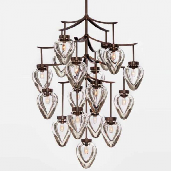 Люстра Alison Berger Chamber Chandelier Темная бронза Прозрачный Люстра Alison Berger Chamber Chandelier Темная бронза Прозрачный в Брянске | Loft Concept