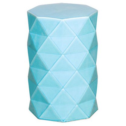 Керамический табурет Octagon Geometric Blue Голубой Керамический табурет Octagon Geometric Blue Голубой в Брянске | Loft Concept
