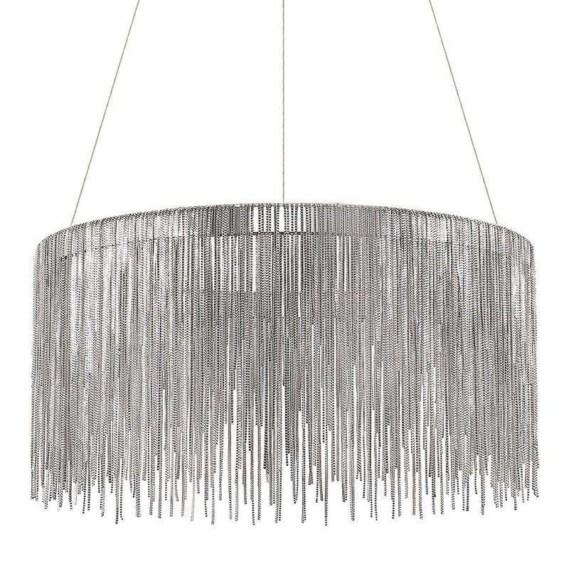 Люстра Atlantis Chain Chandelier Round Chrome Хром в Брянске | Loft Concept 