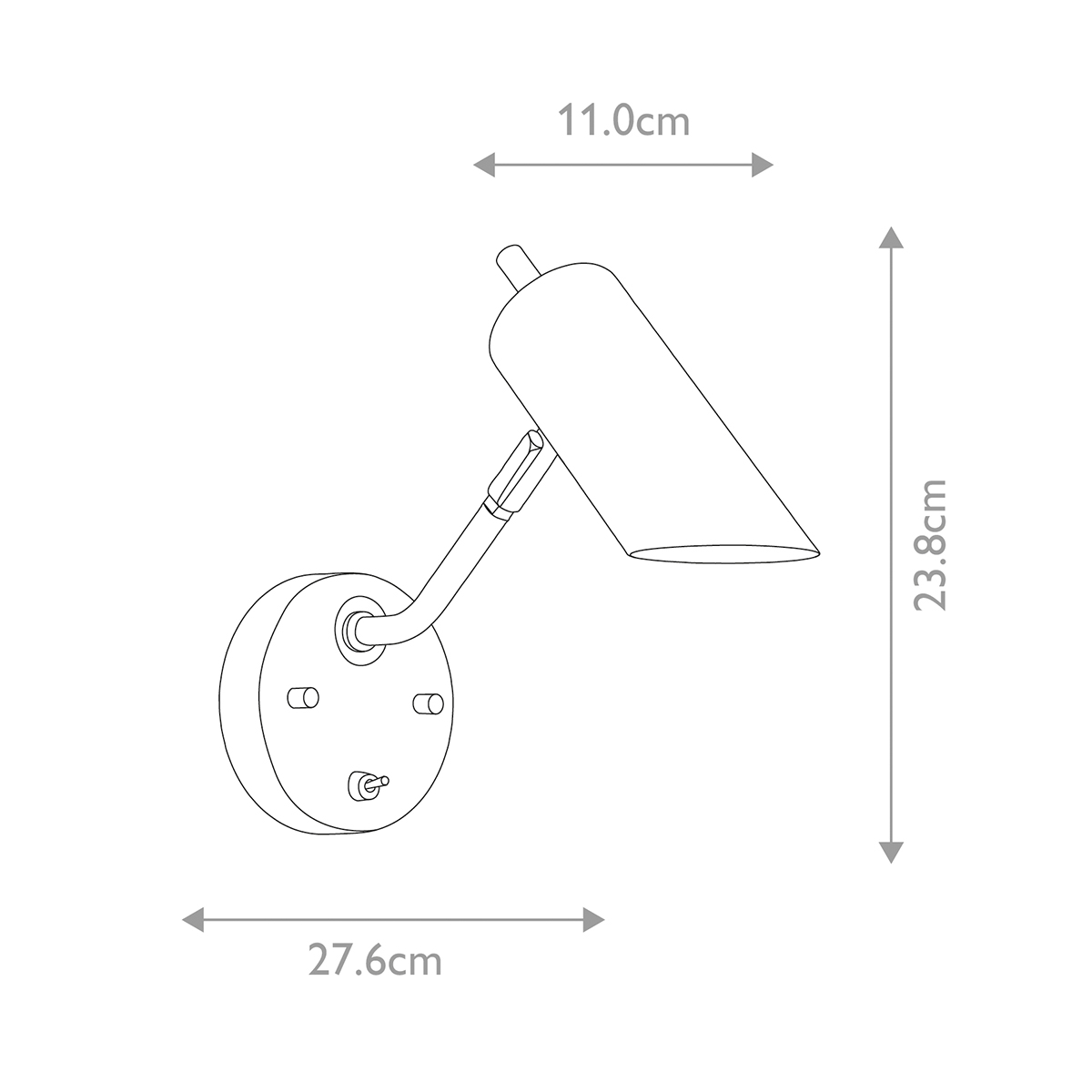 Бра с цилиндрическим плафоном и круглым основанием с выключателем Elstead Lighting в Брянске