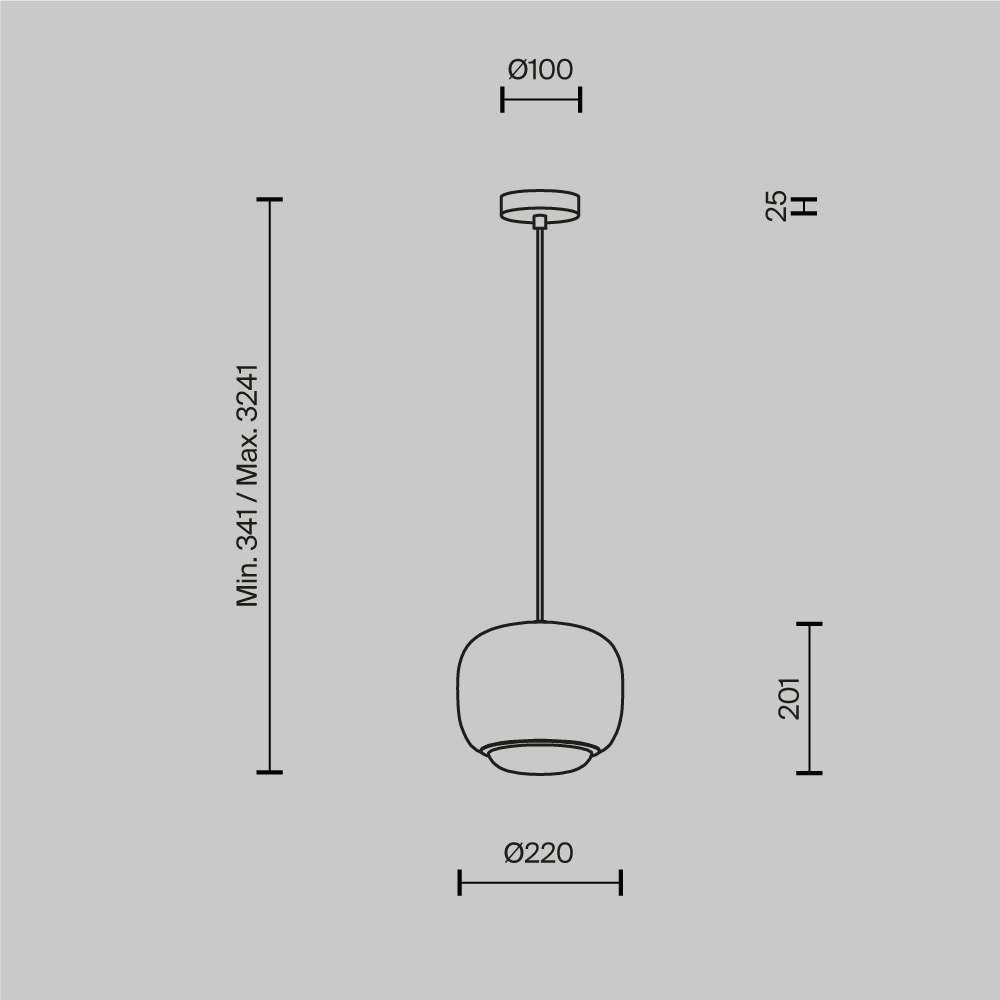 Подвесной светильник Brio Черный 3000К 12Вт в Брянске