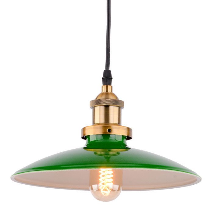 Подвесной светильник Billiards Light Pendant Черный Зеленый в Брянске | Loft Concept 