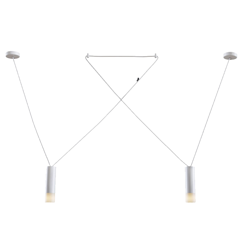 Wireflow LED White Suspension lam 2 патрона Белый Wireflow LED White Suspension lam 2 патрона Белый в Брянске | Loft Concept