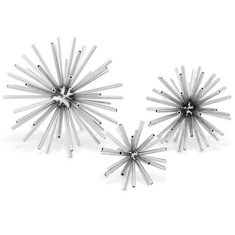 Аксессуары Eichholtz Object Meteor set of 3 Никель Аксессуары Eichholtz Object Meteor set of 3 Никель в Брянске | Loft Concept