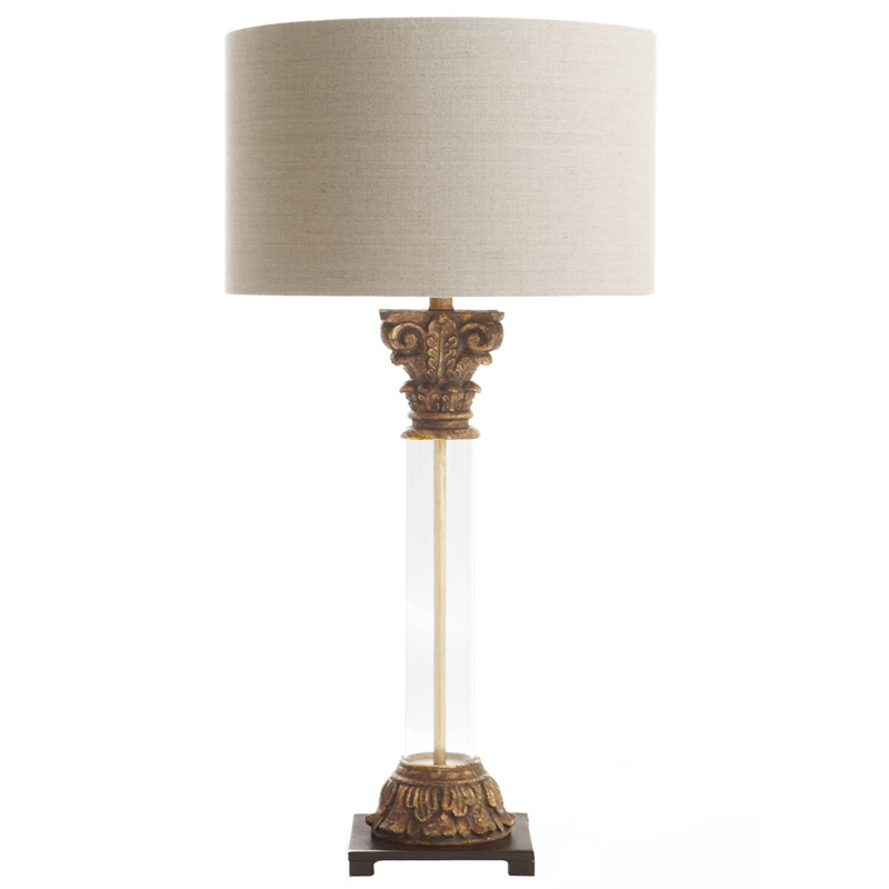 Настольная лампа Odette Provence Table lamp Белый Коричневый винтаж Настольная лампа Odette Provence Table lamp Белый Коричневый винтаж в Брянске | Loft Concept