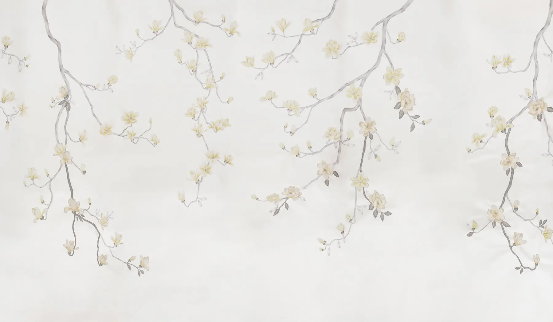 Обои Magnolia Canopy Colourway SC-288 on Natural Mica metallic silk - постер Loft-Concept в Брянске