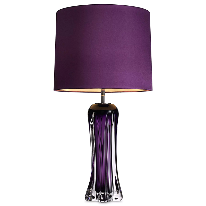 Настольная лампа Eichholtz Table Lamp Castillo Фиолетовый Прозрачный фиолетовый Прозрачное Стекло Настольная лампа Eichholtz Table Lamp Castillo Фиолетовый Прозрачный фиолетовый Прозрачное Стекло в Брянске | Loft Concept