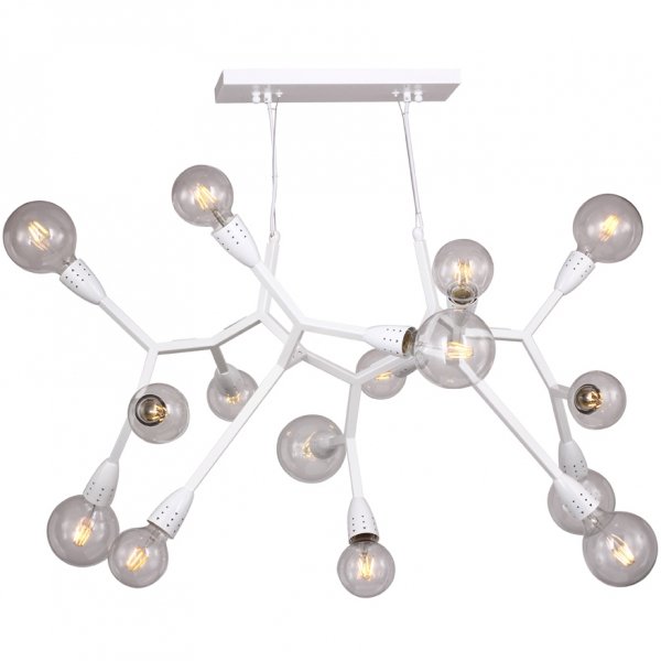 Люстра Polygon Chandelier 15 White Белый Люстра Polygon Chandelier 15 White Белый в Брянске | Loft Concept