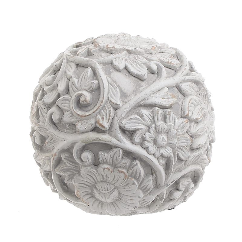 Статуэтка Flowers Pattern Ball Серый Статуэтка Flowers Pattern Ball Серый в Брянске | Loft Concept