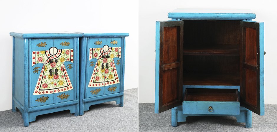 Тумба Chinese Pattern Blue Тумба Chinese Pattern Blue - Loft-Concept в Брянске