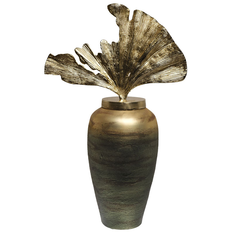 Ваза Huramiya Vase Золотой Зеленый смок Ваза Huramiya Vase Золотой Зеленый смок в Брянске | Loft Concept