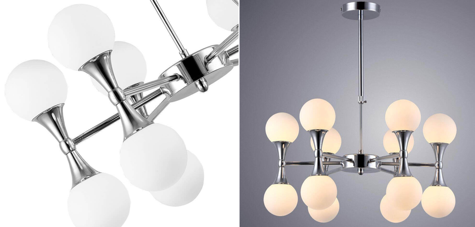 Люстра Ball Valley Chandelier Chromium 12 Люстра Ball Valley Chandelier Chromium 12 - Loft-Concept в Брянске