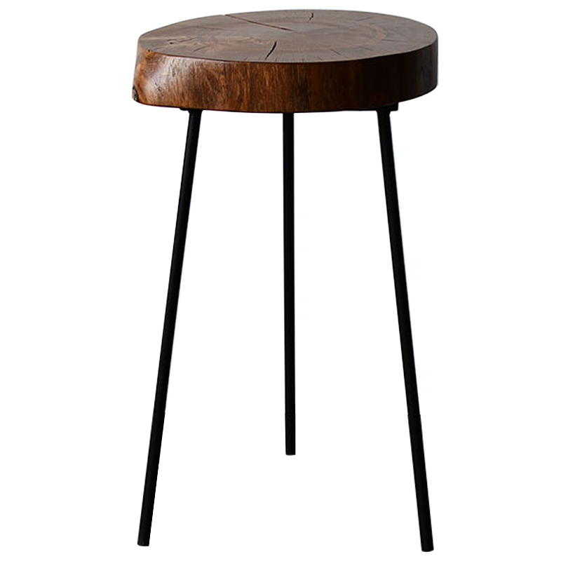 Приставной стол Plummer Industrial Metal Rust Side Table Коричневый Черный Приставной стол Plummer Industrial Metal Rust Side Table Коричневый Черный в Брянске | Loft Concept