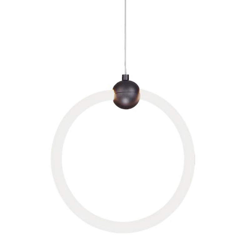 Подвесной светильник RING LIGHT Black Черный Белый Подвесной светильник RING LIGHT Black Черный Белый в Брянске | Loft Concept