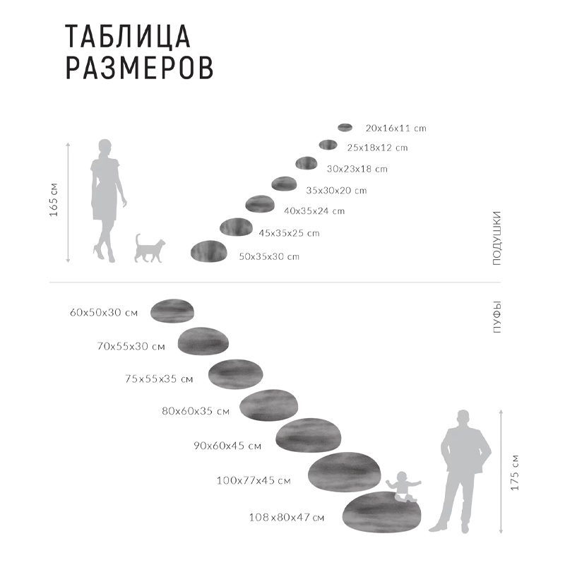 Пуф - Черный Мрамор  в Брянске