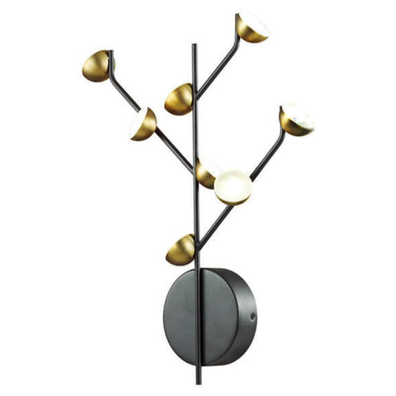 Бра Bloom Wall lamp Латунь Черный в Брянске | Loft Concept 
