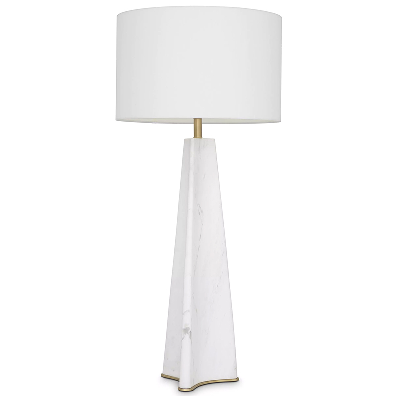 Настольная лампа Eichholtz Table Lamp Bensom Marble Кремовый Белый Латунь Настольная лампа Eichholtz Table Lamp Bensom Marble Кремовый Белый Латунь в Брянске | Loft Concept