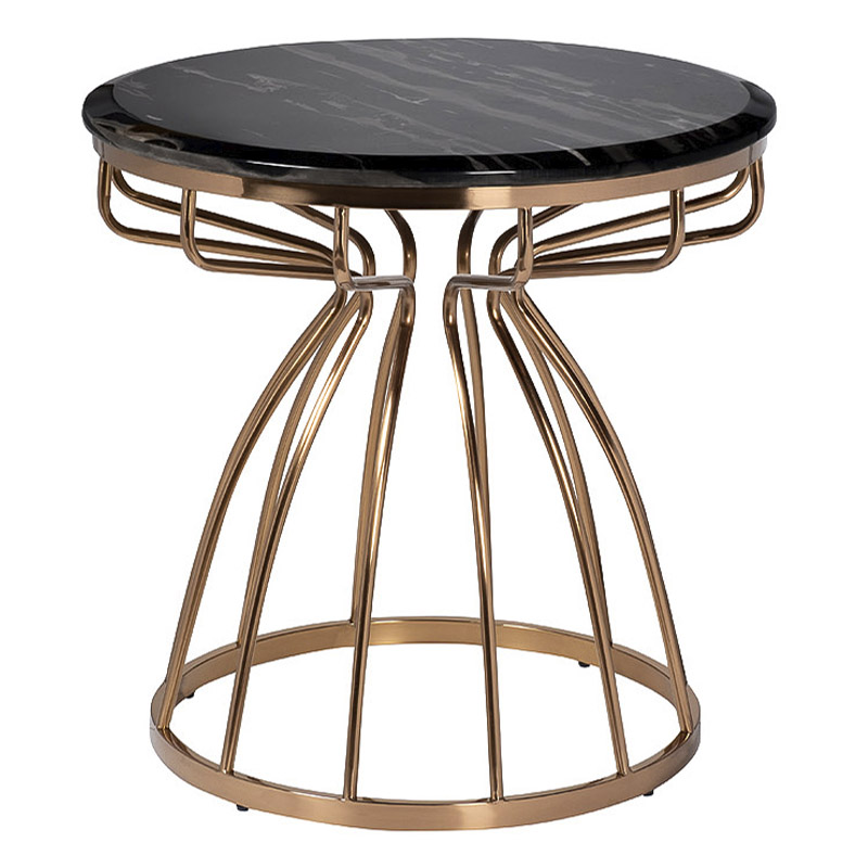 Приставной стол Buster Side Table Золотой Приставной стол Buster Side Table Золотой в Брянске | Loft Concept