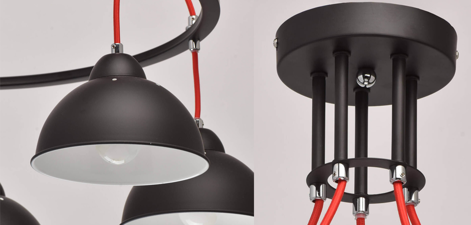 Люстра Black Cup 5 Люстра Black Cup 5 - Loft-Concept в Брянске