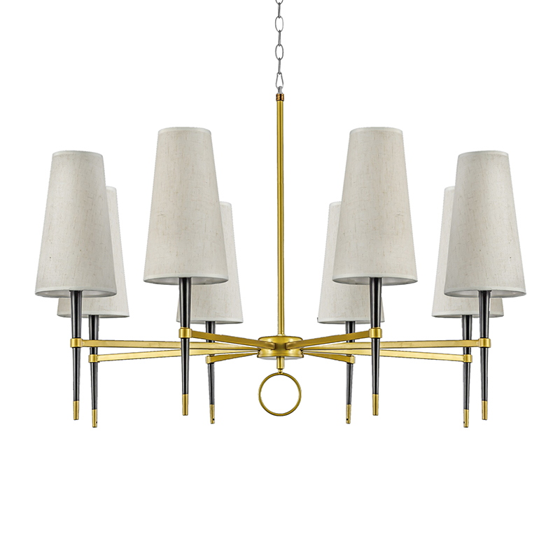 Люстра Lillian Loft Industrial Золотой Черный Белый Люстра Lillian Loft Industrial Золотой Черный Белый в Брянске | Loft Concept