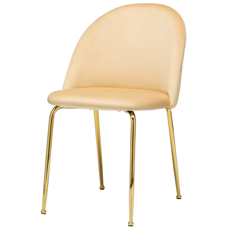Стул Vendramin Dining Chair beige Бежевый Глянцевое золото Стул Vendramin Dining Chair beige Бежевый Глянцевое золото в Брянске | Loft Concept
