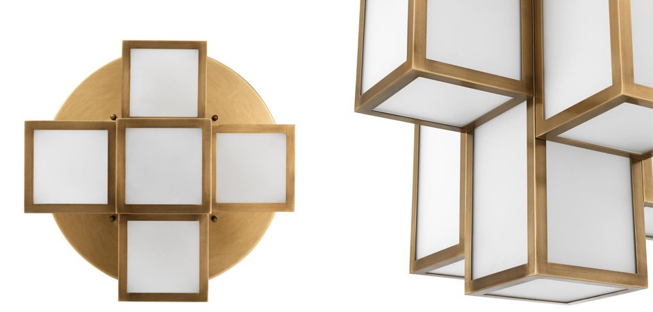 Потолочный светильник Eichholtz Ceiling Lamp Axel Antique brass Потолочный светильник Eichholtz Ceiling Lamp Axel Antique brass - Loft-Concept в Брянске