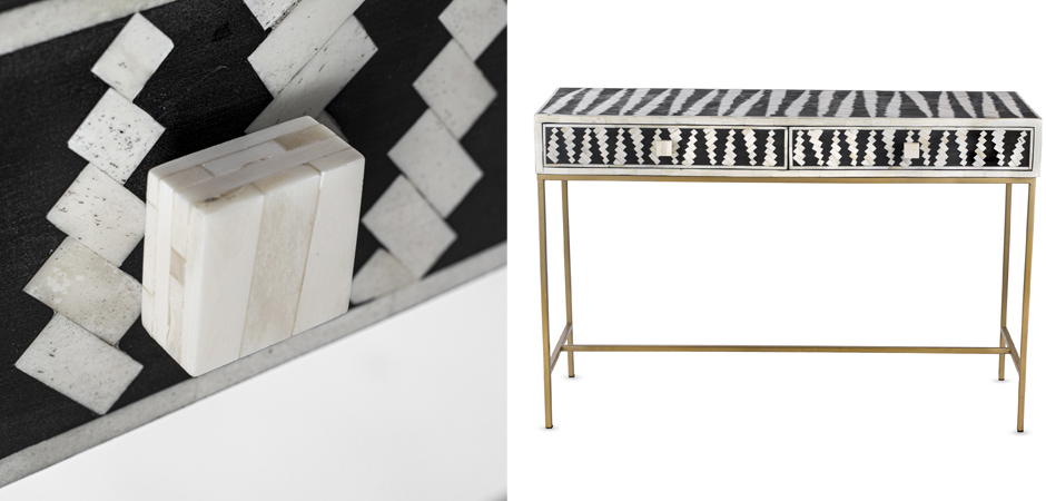 Консоль Mandika Bone Inlay Console Консоль Mandika Bone Inlay Console - Loft-Concept в Брянске