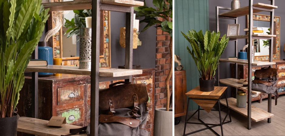 Стеллаж Takari Industrial light Wood - фото №1