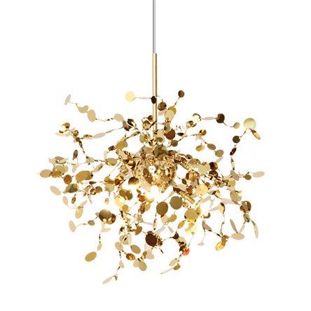 Люстра Terzani Argent Suspension Pendant lamp 40 Gold Глянцевое золото в Брянске | Loft Concept 