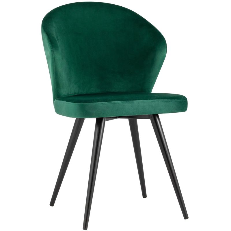 Стул Зеленый Бархат Volante Chair Зеленый Черный Стул Зеленый Бархат Volante Chair Зеленый Черный в Брянске | Loft Concept